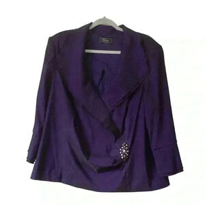 Dress barn Purple elegant Jacket/ Blazer Style Pullover